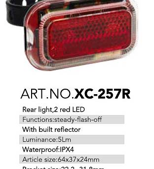 Lampa tylna 2 LED 5Lm XC-257R