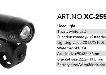 Lampa przednia 1W LED 100Lm XC-255